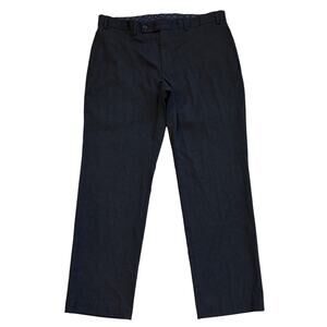 Vtg Lauren Ralph Lauren Black Label Dress Pants Mens 36x29 Gray Check Flat Front